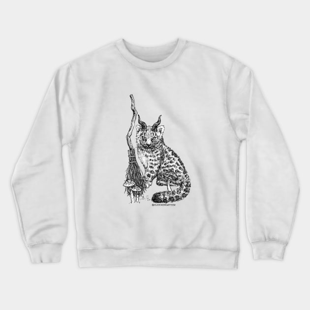 INKittens: Snow Witch Crewneck Sweatshirt by Clockwork Art